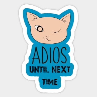 Adios Sticker